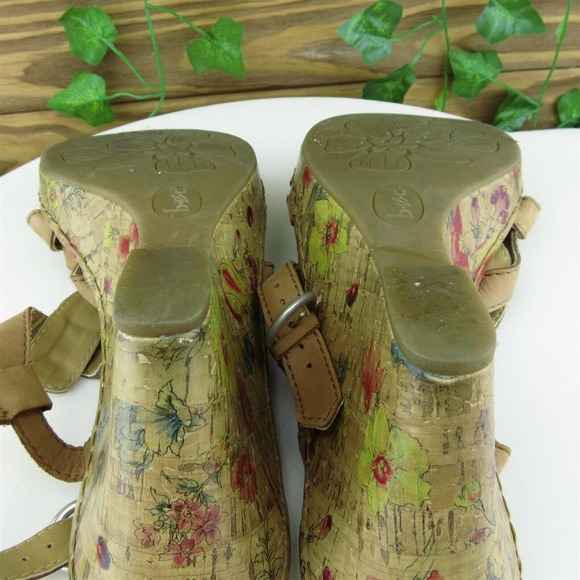 Born Concept Women Gladiator Shoes Brown Leather Buckle Size 10 Medium (B, M) - Picture 5 of 6